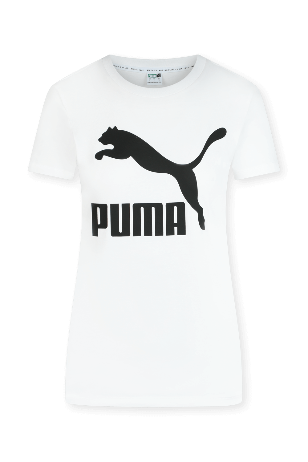 חולצת טי לבנה עם לוגו PUMA