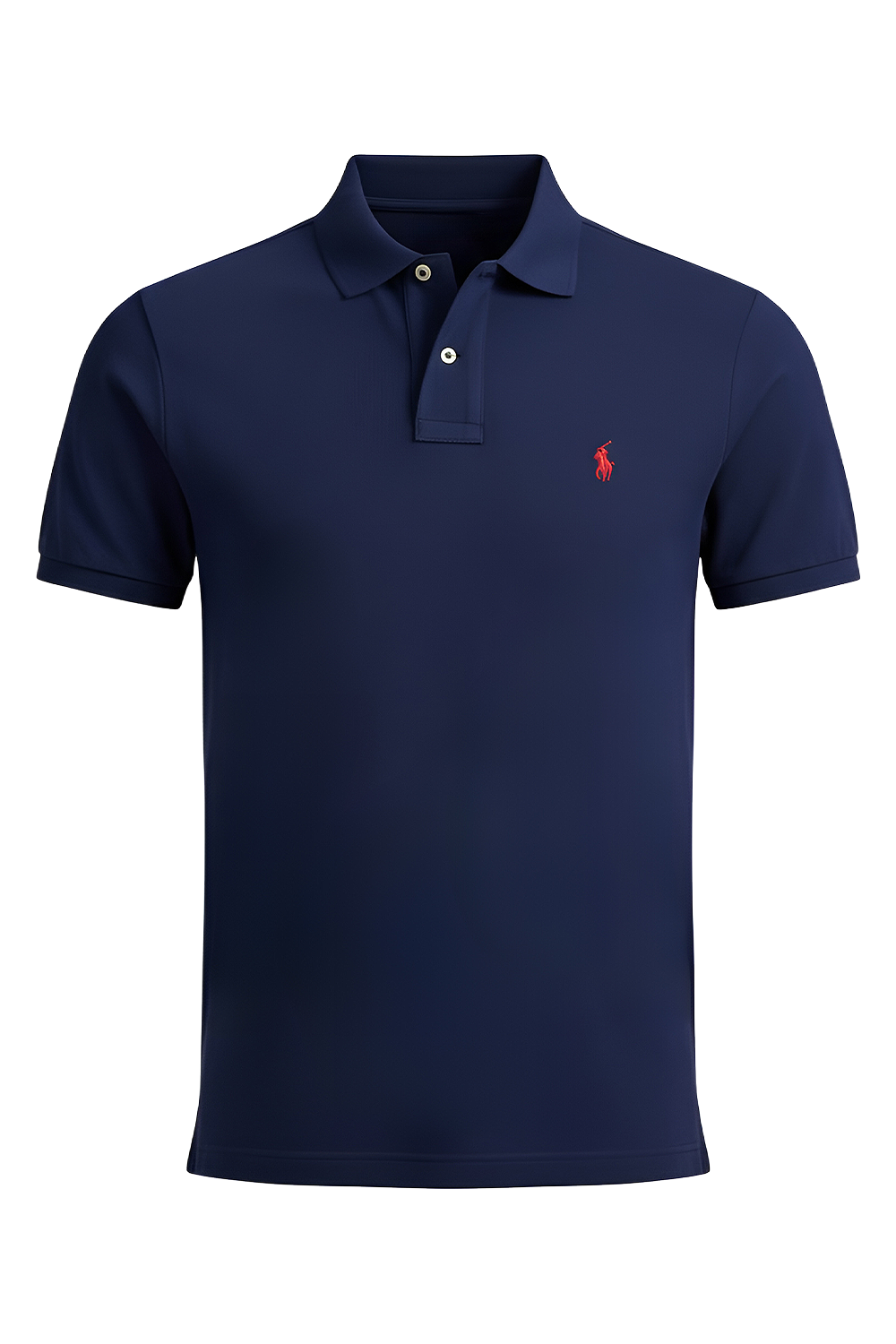 תמונה קידמית של חולצת פולו קצרה סלים