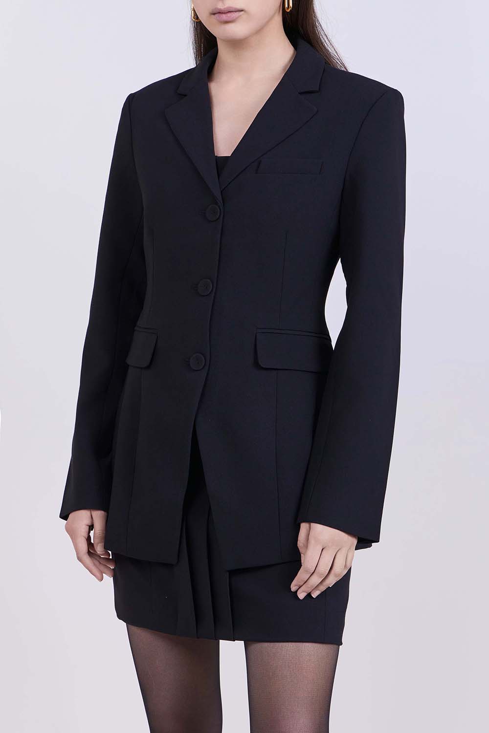 תמונת דוגמן קידמית של ז'קט מחויט