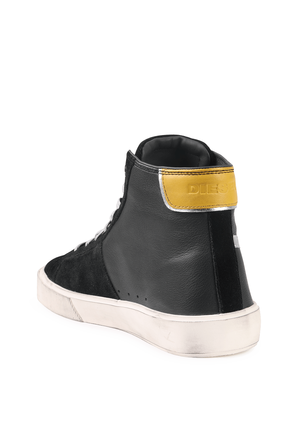 נעלי סניקרס ברכיסה גבוהה בצבע שחור DIESEL