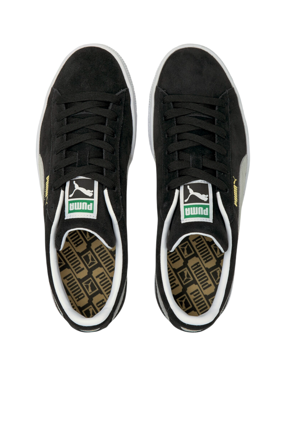 תמונה אחורית של נעלי סניקרס סוויד קלאסיות