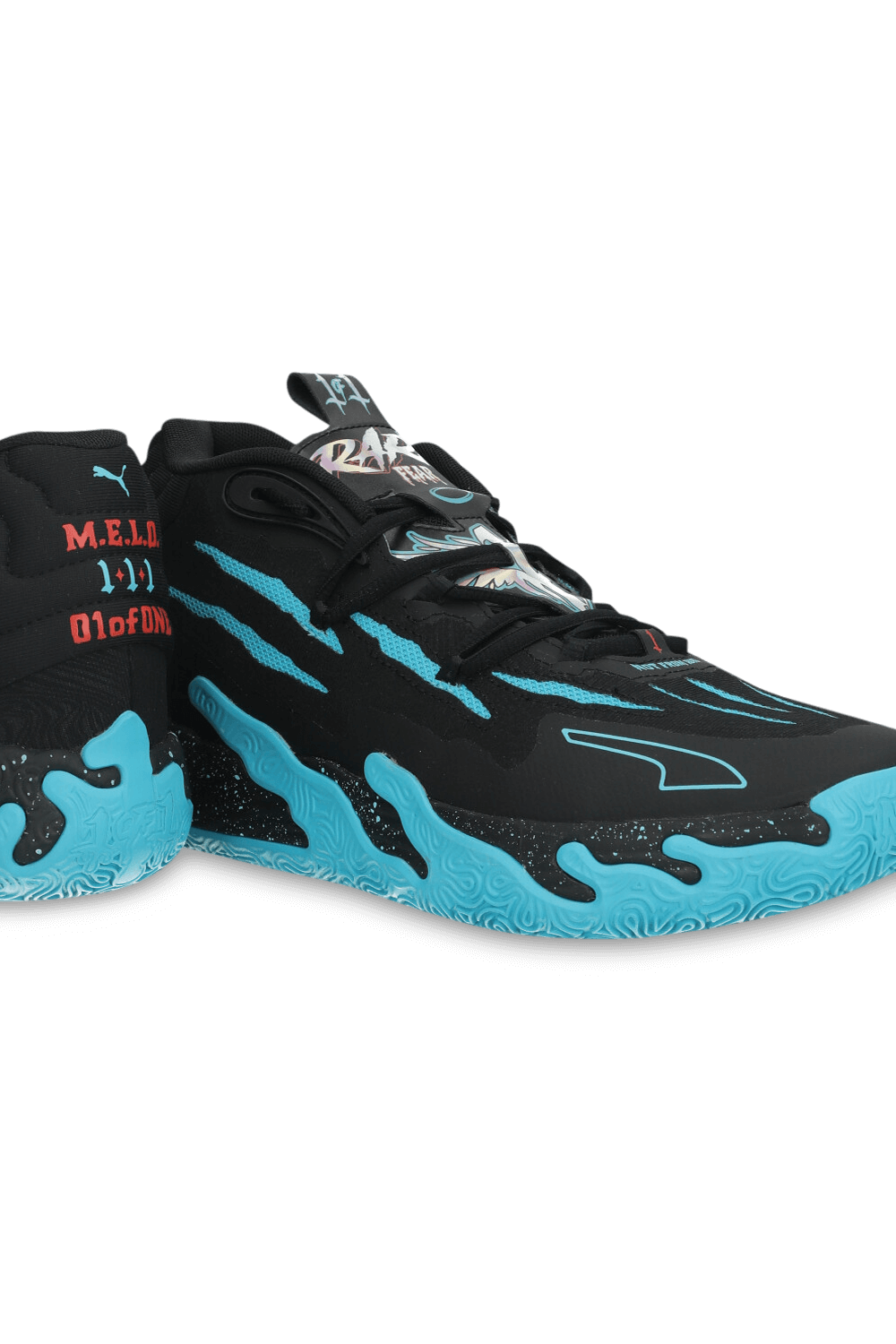 תמונת תקריב של נעלי כדורסל  MB.03