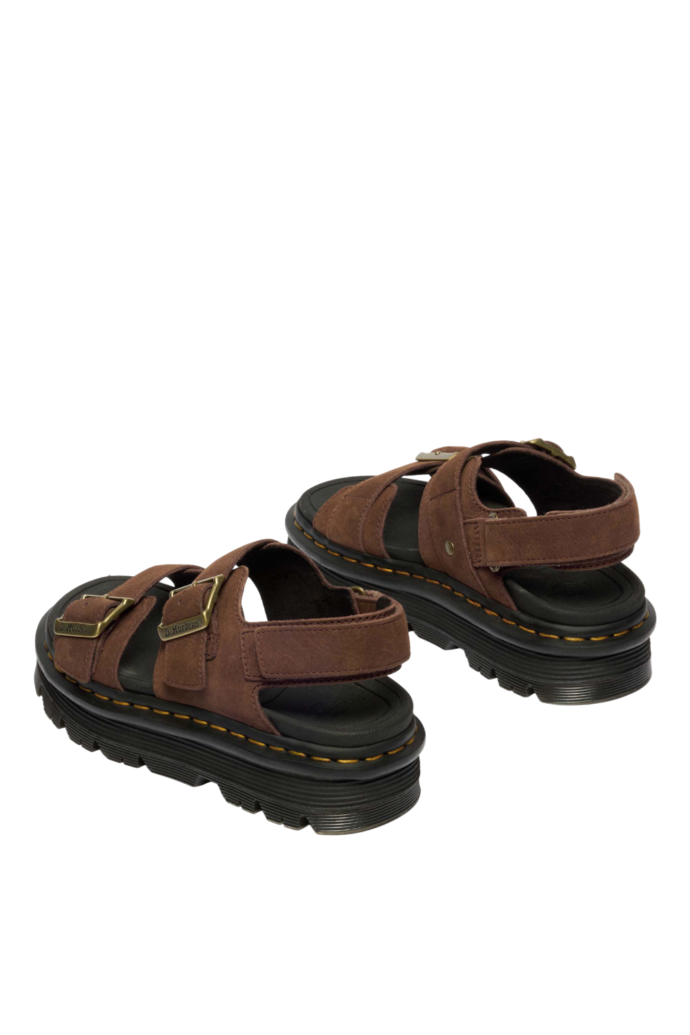 תמונה אחורית של סנדלי פלטפורמה זבזג