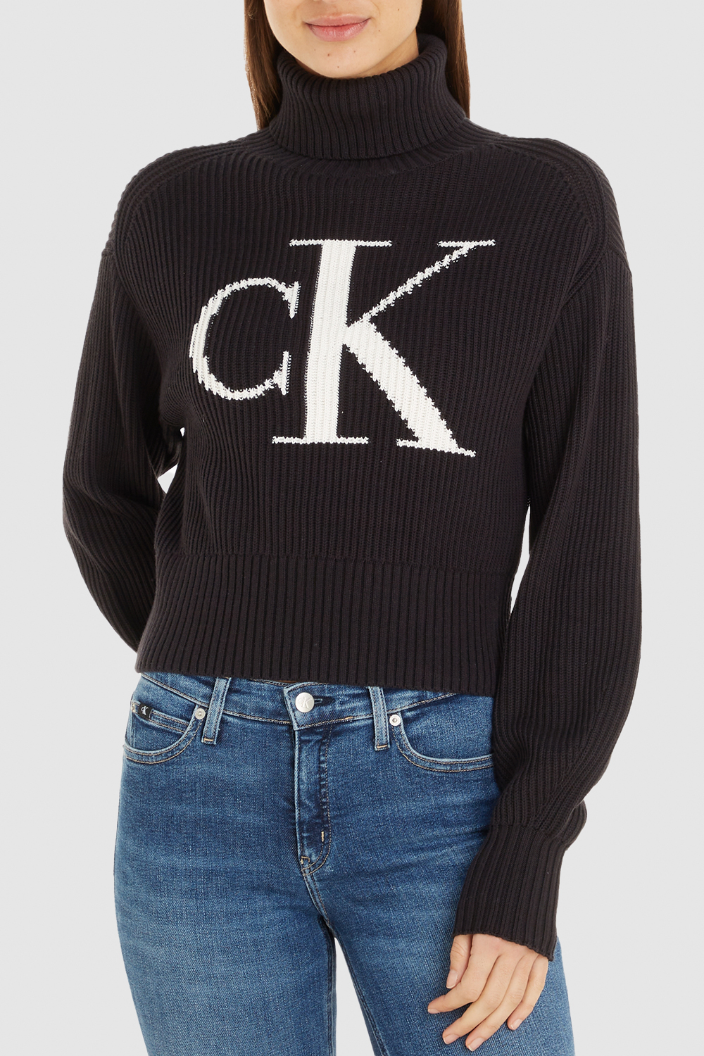 תמונת דוגמן קידמית של סריג גולף מכותנה