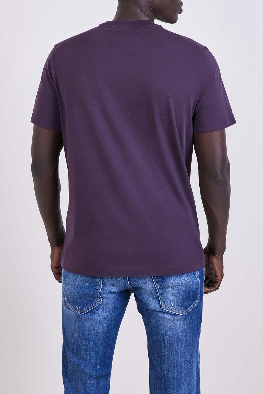 תמונת דוגמן אחורית של חולצת טי