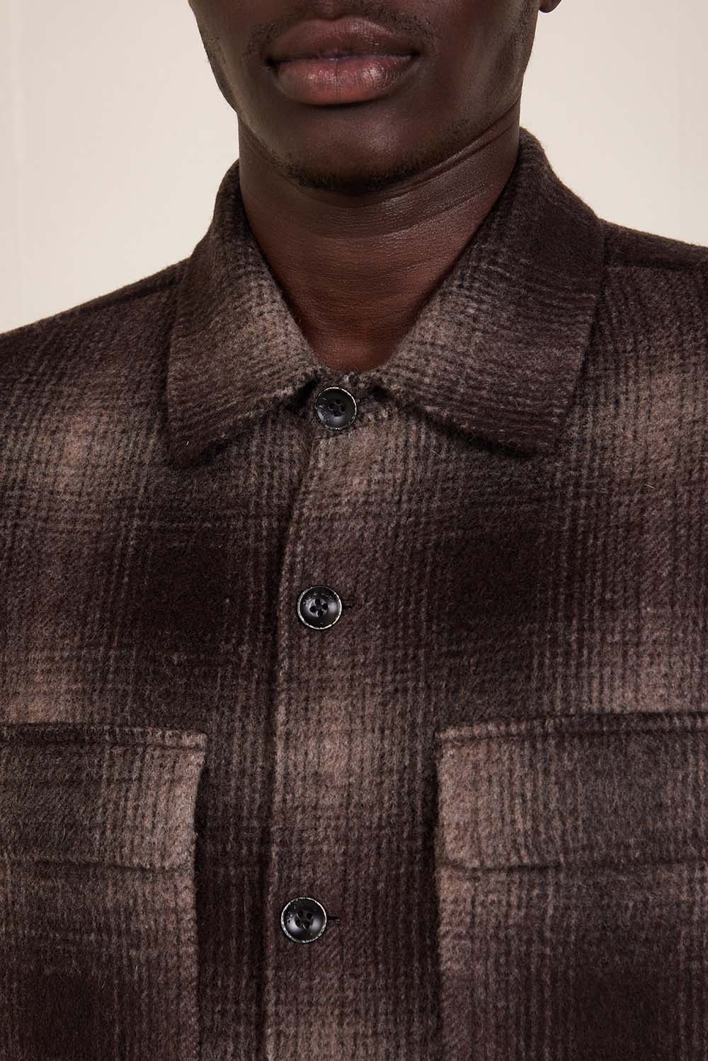 תמונת תקריב דוגמן של חולצת ז'קט