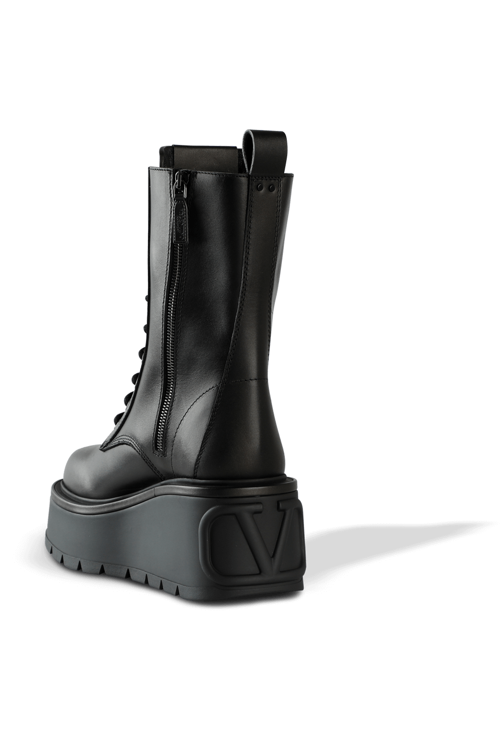 Black Leather Boots With Platform VALENTINO GARAVANI
