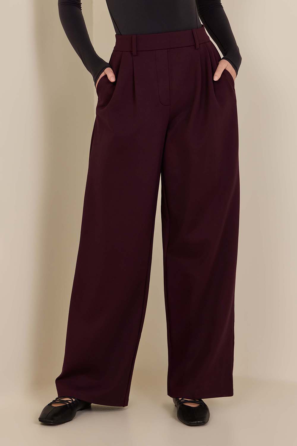 תמונת דוגמן קידמית של Daydrift High-Rise Trouser Regular Brushed