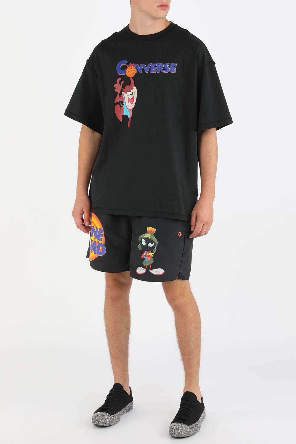 תמונת דוגמן קידמית של Chuck 70 Knit Low Top Sneakers in Black