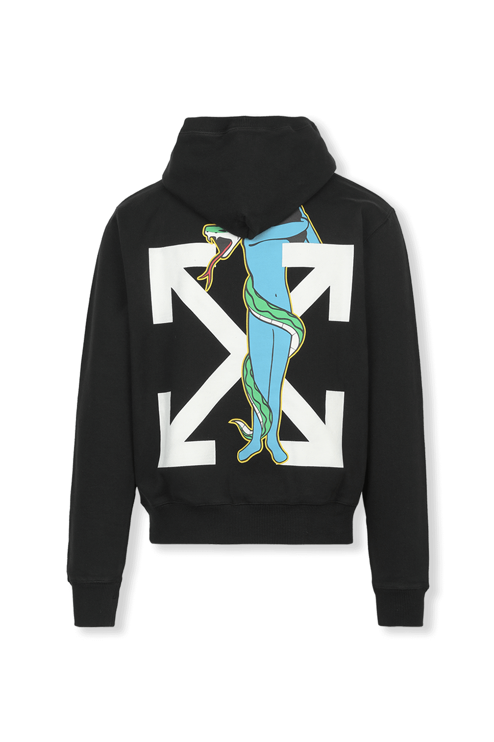 תמונה אחורית של Adam is Eve Hoodie in Black