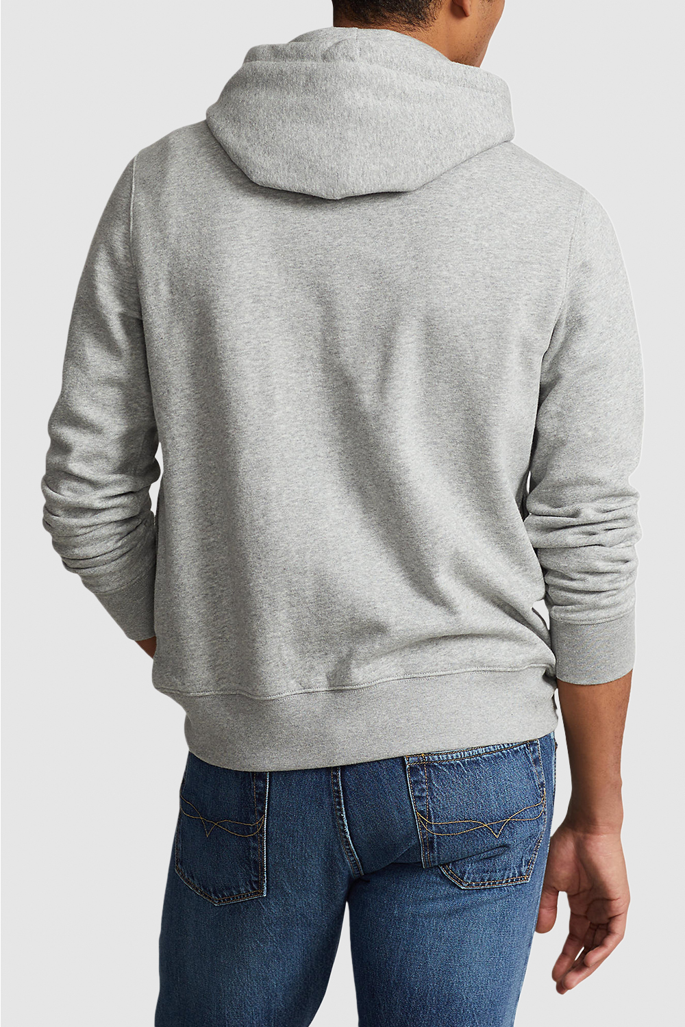 תמונת דוגמן אחורית של סווטשירט קפוצ`ון