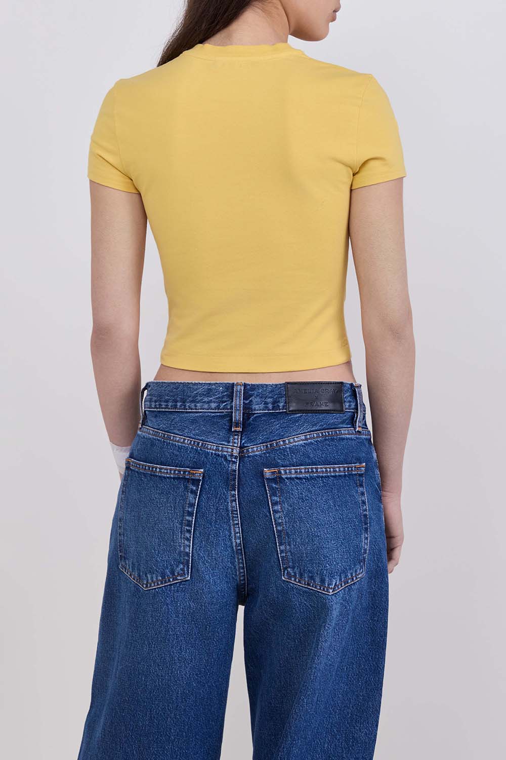 תמונת דוגמן אחורית של חולצת טי קרופ